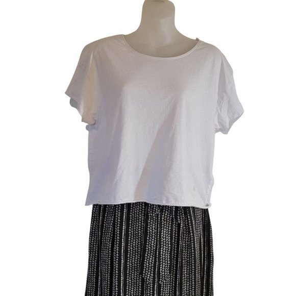 Loose Paper Bag Belted Tie Baggy  Pants Size M - Picture 4 of 12